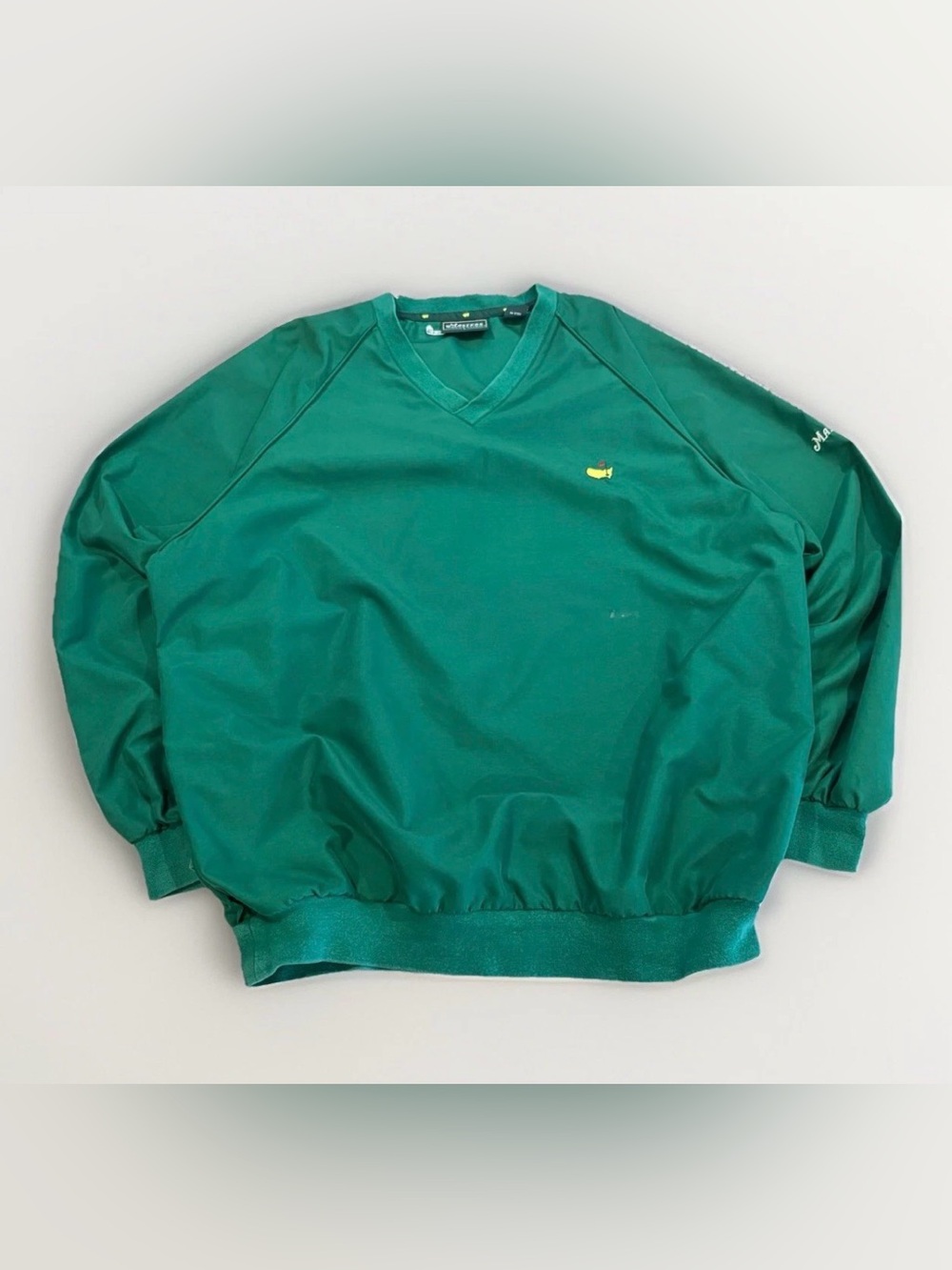 Masters Club Golf  Windbreaker Pullover Size Large Augusta National Green Rare